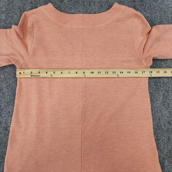 Soft Surroundings Sweater Womens Small Orange Heathered Coral Delia Pullover Top - Picture 4 of 14